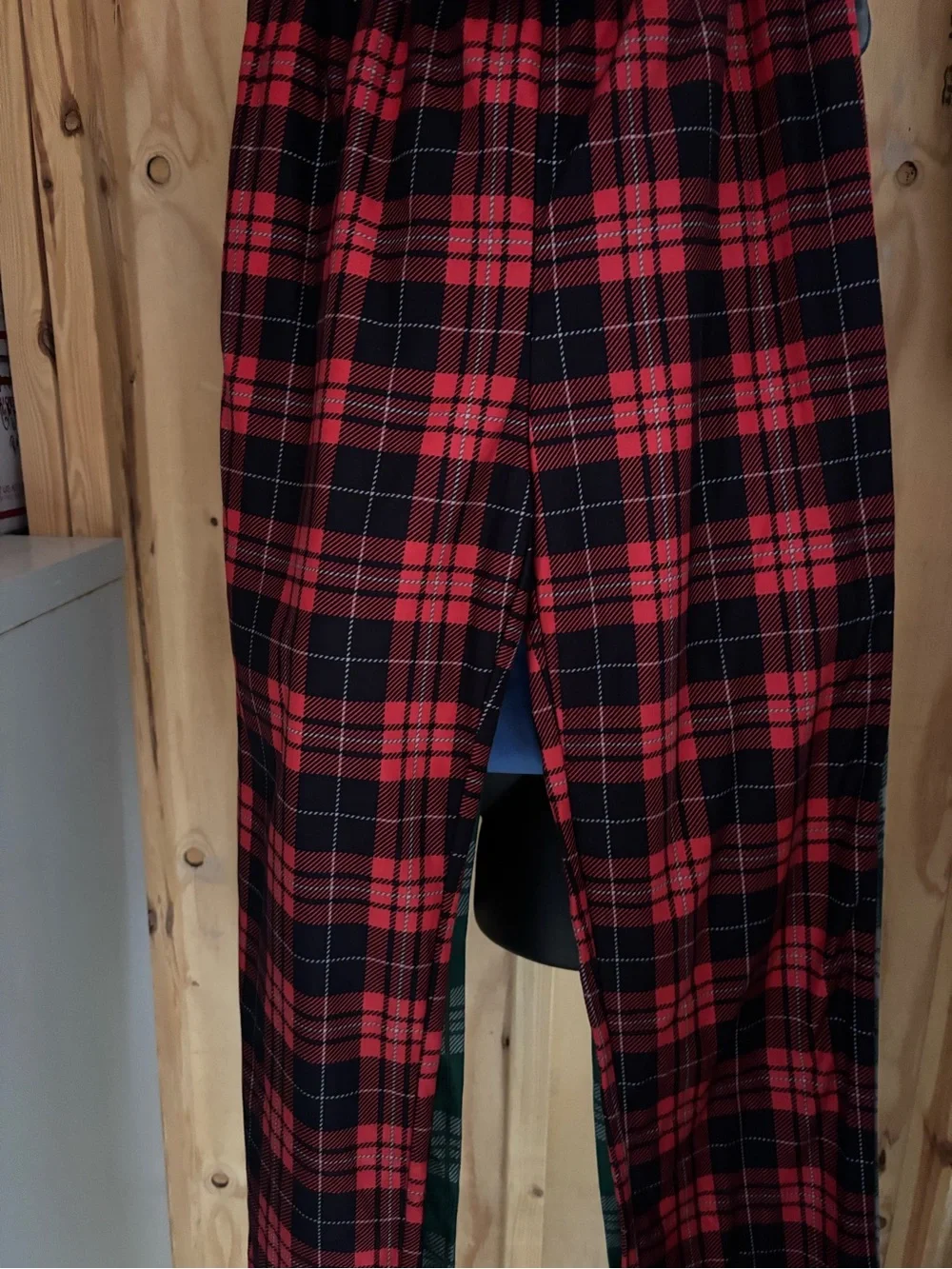 Calvin Klein Kids Plaid Pajama Bottoms in Red and Green